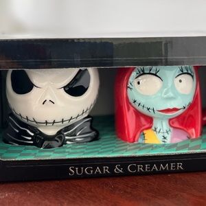 The Nightmare Before Christmas HALLOWEEN Jack Sally Sugar Creamer Ceramic Burton